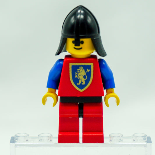 Minifig cas120 - Crusader Lion - Red Legs with Black Hips, Black Neck-Protector