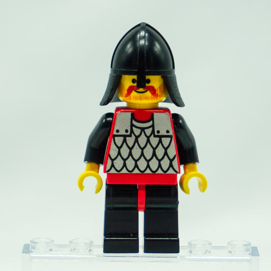 Minifig cas149 - Scale Mail - Red with Black Arms, Black Legs with Red Hips, Black Neck-Protector